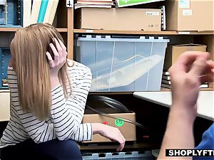 red-haired nubile arrested and smashed in the office